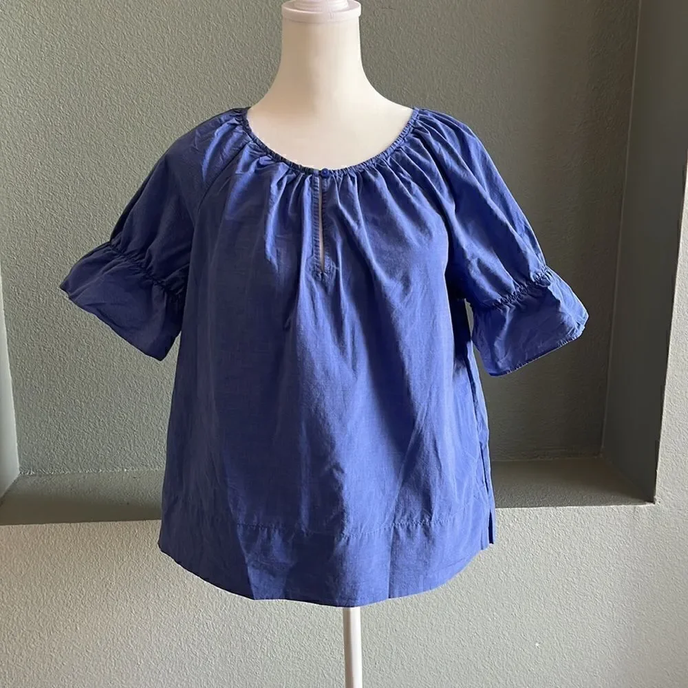 Ann Taylor Petites Cotton Blouse Top